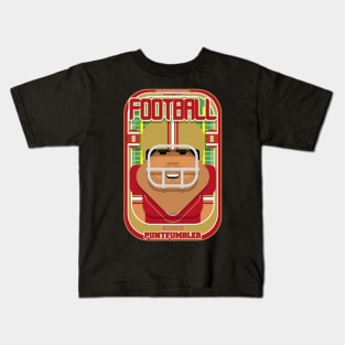 American Football Red and Gold - Enzone Puntfumbler - Seba version Kids T-Shirt